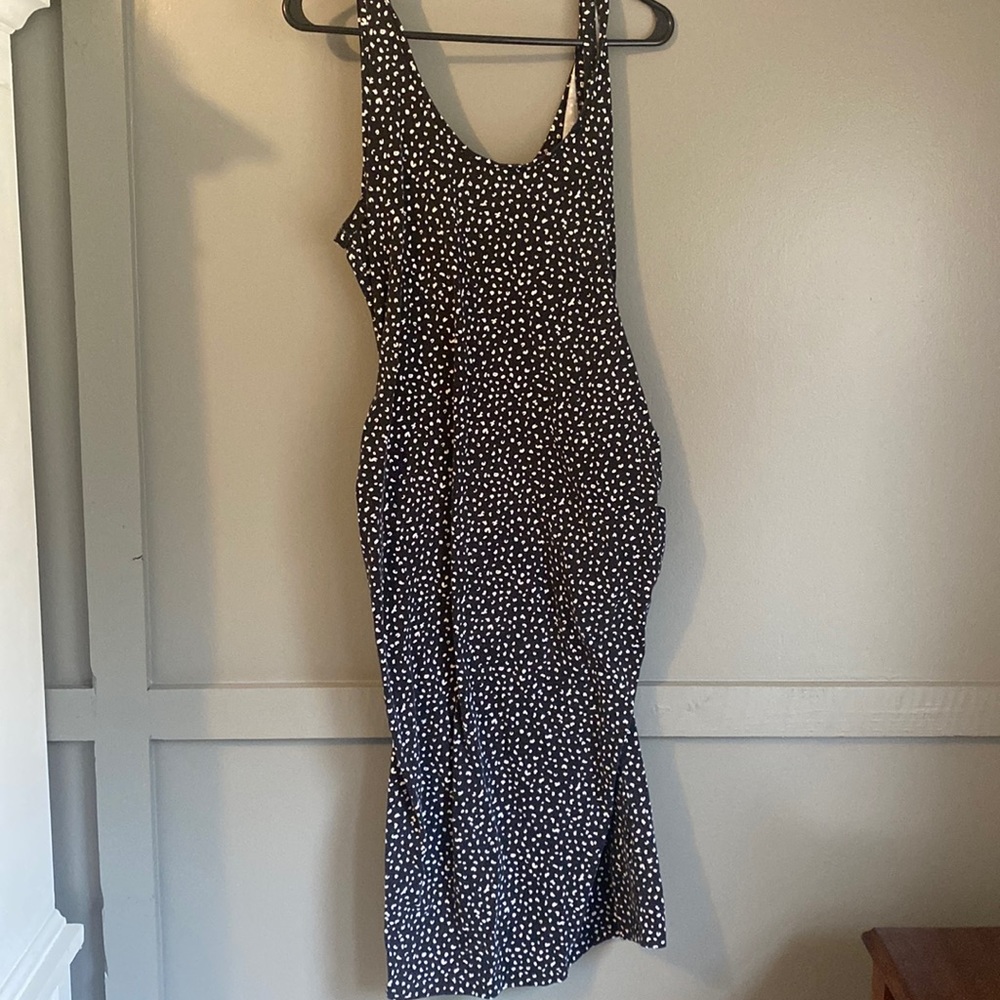 Of navy maternity dress